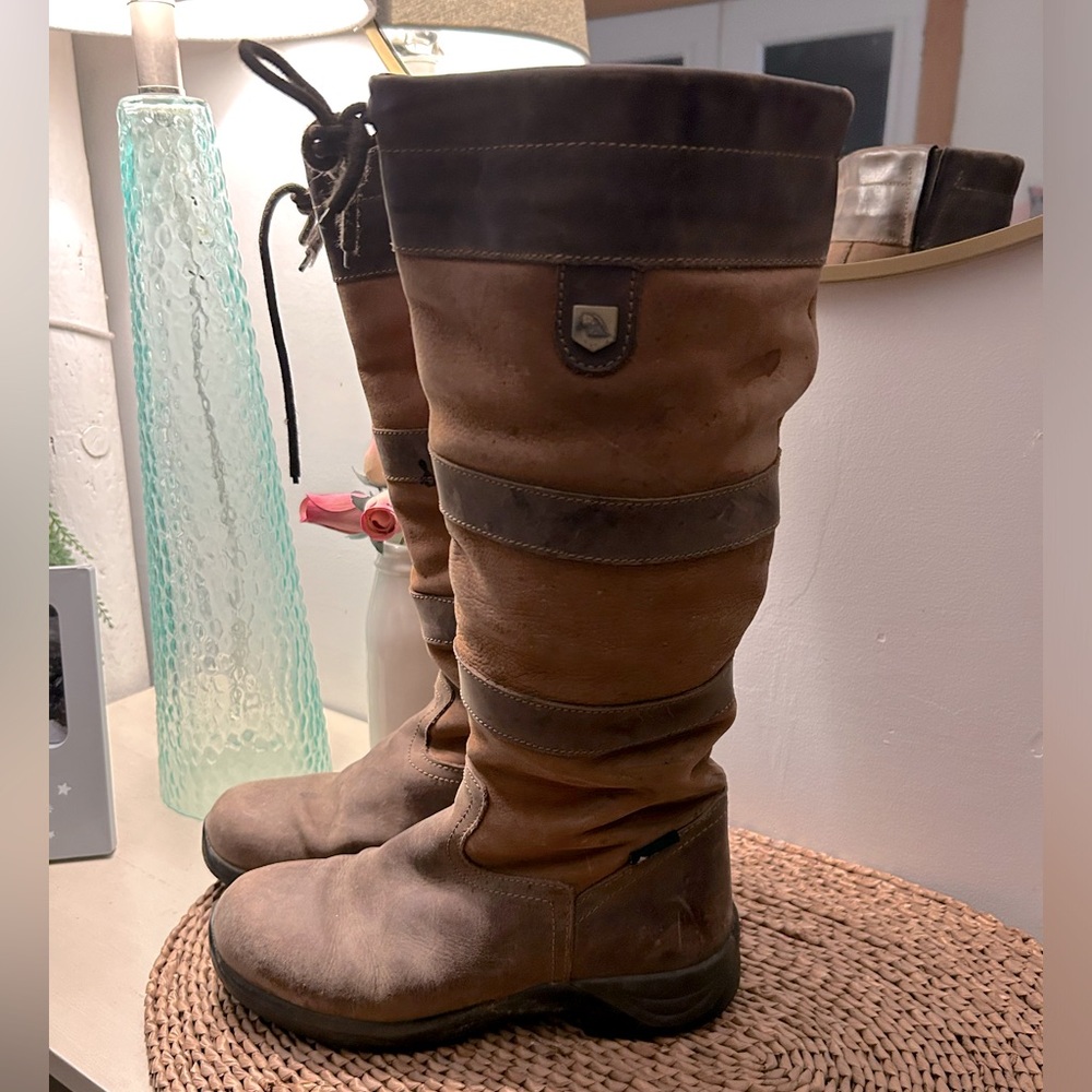 Dublin Equestrian River Waterproof Leather Boots Size 8.5 Regular Calf